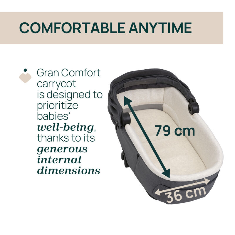 Gran Comfort Carrycot Black Satin image number 2